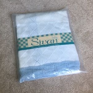 🦋FREE SHIP $50🦋 NWT Sivan Baby Blanket Trimmings